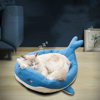 HKM-0479293 Super Soft Whale and Duck Pet Nest for Cats and Small Dogs - Multiple Sizes Available