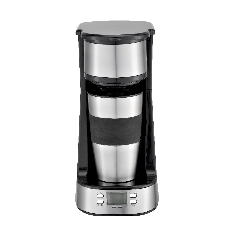 HKM-047955 Single Serve Drip Coffee Maker with Digital Controls for Convenient Brewing