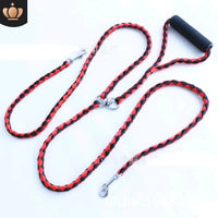 HKM-0480829 Hand-Knitted Double-Headed Dog Leash with Anti-Winding Feature, 140CM Length