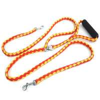 HKM-0480829 Hand-Knitted Double-Headed Dog Leash with Anti-Winding Feature, 140CM Length