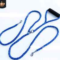 HKM-0480829 Hand-Knitted Double-Headed Dog Leash with Anti-Winding Feature, 140CM Length