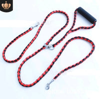 HKM-0480829 Hand-Knitted Double-Headed Dog Leash with Anti-Winding Feature, 140CM Length