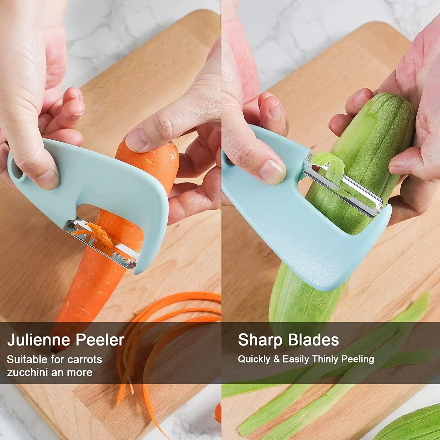 HKM-048083 5-Piece Space-Saving Stainless Steel Cooking Utensils Set