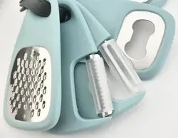 HKM-048083 5-Piece Space-Saving Stainless Steel Cooking Utensils Set