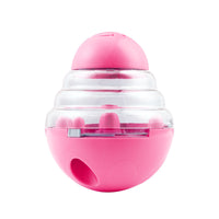 HKM-0481853 Pet Swing Ball Tumbler Toy for Dogs and Cats - Interactive Training Activity, Pink and Blue Colors, Durable ABS and PP Materials