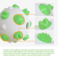 HKM-0482493 Interactive Dog Teething Chew Ball for Dental Cleaning and Stress Relief