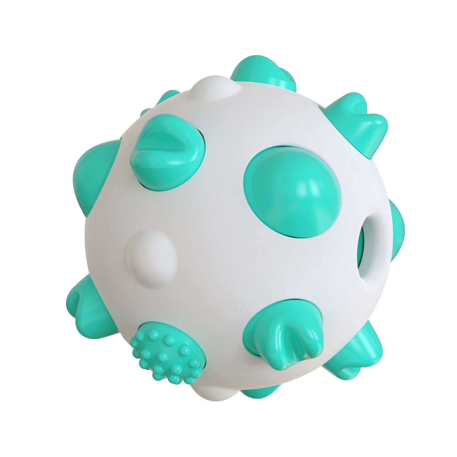 HKM-0482493 Interactive Dog Teething Chew Ball for Dental Cleaning and Stress Relief