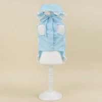 HKM-0483389 Pet Blue Maid Dress & Hat Set for Cats and Dogs in Multiple Sizes