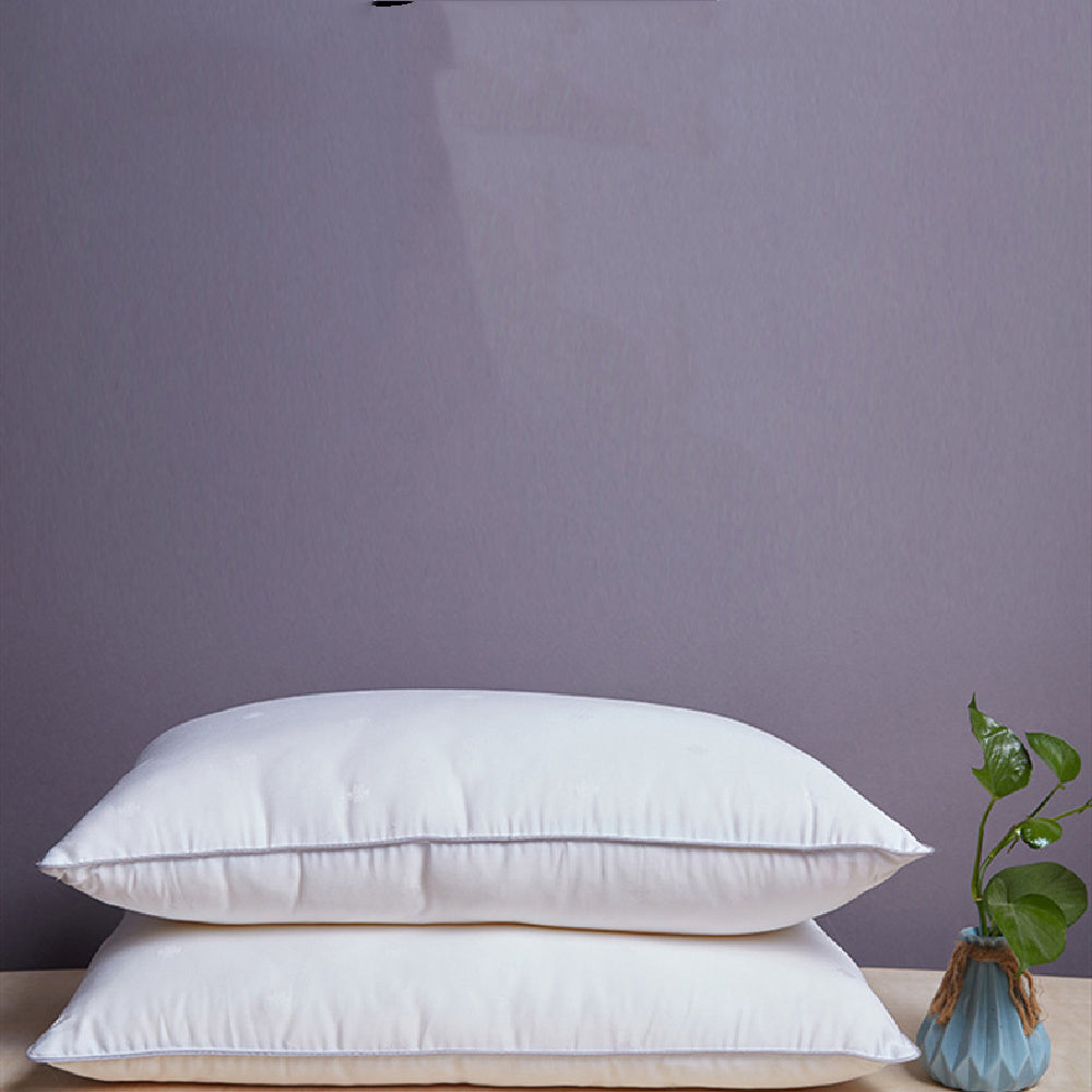 HKM-048339 Extra Soft Silk Medium Low Profile Pillow - 48x74cm, Regenerated Cellulose Fiber Filling