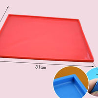 HKM-0484797 Silicone Pet Placemat - Waterproof, Non-Slip Design with Raised Edges for Easy Cleanup