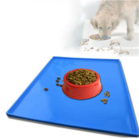 HKM-0484797 Silicone Pet Placemat - Waterproof, Non-Slip Design with Raised Edges for Easy Cleanup