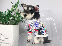 HKM-0486077 Cozy Cotton Sweater for Schnauzer, Shiba Inu, and Bichon - Chic White Design