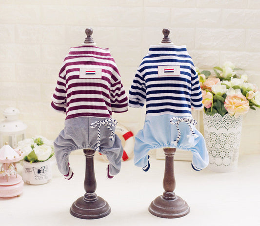HKM-0487357 Bichon Schnauzer Cotton Dog Dress - Four-Legged Fashion in Multiple Sizes