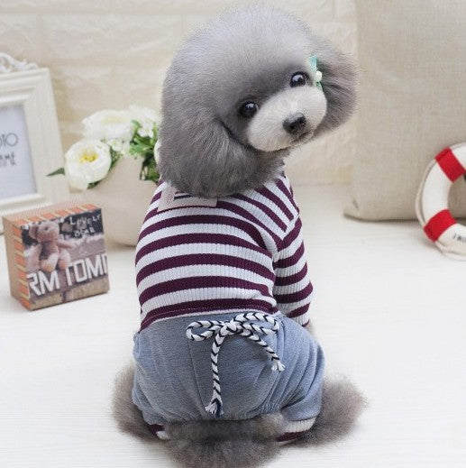 HKM-0487357 Bichon Schnauzer Cotton Dog Dress - Four-Legged Fashion in Multiple Sizes