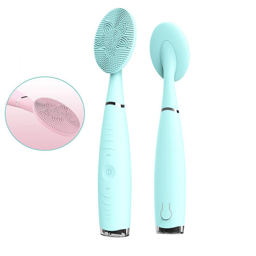 HKM-048787 Rechargeable Silicone Facial Cleansing Device with Deep Cleaning Vibration Technology, Waterproof Design, and Comfortable Grip