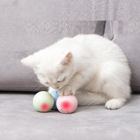 HKM-0488381 Self-Hi Music Ball Toy for Cats - Interactive Sound and Bites in Blue, Pink, and Green