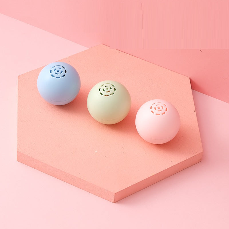 HKM-0488381 Self-Hi Music Ball Toy for Cats - Interactive Sound and Bites in Blue, Pink, and Green