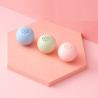 HKM-0488381 Self-Hi Music Ball Toy for Cats - Interactive Sound and Bites in Blue, Pink, and Green