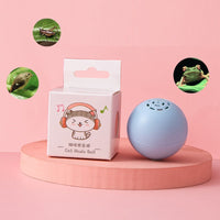 HKM-0488381 Self-Hi Music Ball Toy for Cats - Interactive Sound and Bites in Blue, Pink, and Green