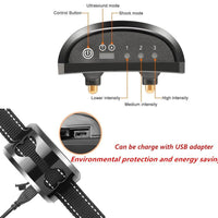 HKM-0488765 Ultrasonic Anti-Bark Dog Training Device with Adjustable Sensitivity and USB Charging