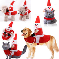 HKM-0490941 Reversible Winter Coat for Dogs and Cats - Soft Cotton Pet Apparel for Holiday Seasons