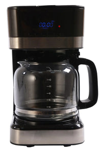 HKM-049107 LCD Timer Glass Jar Coffee Maker with Warm Plate for Drip Brewing in Europe