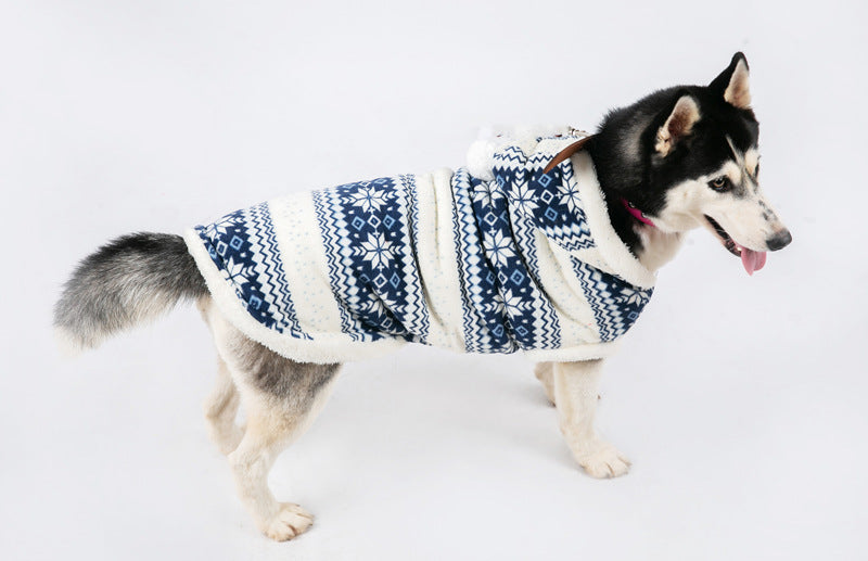 HKM-0491197 Cotton Dog Jacket for Large and Medium Breeds in Blue, Red, and Patterns