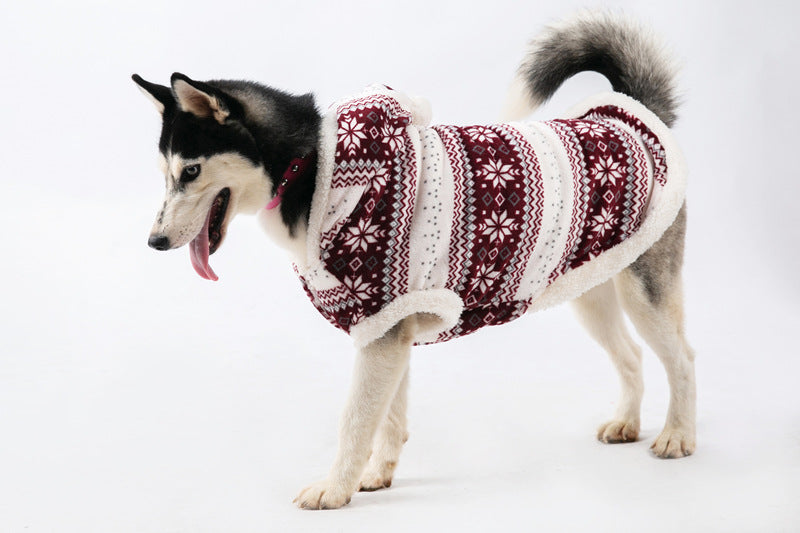 HKM-0491197 Cotton Dog Jacket for Large and Medium Breeds in Blue, Red, and Patterns