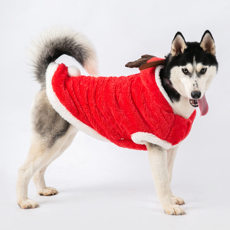 HKM-0491197 Cotton Dog Jacket for Large and Medium Breeds in Blue, Red, and Patterns