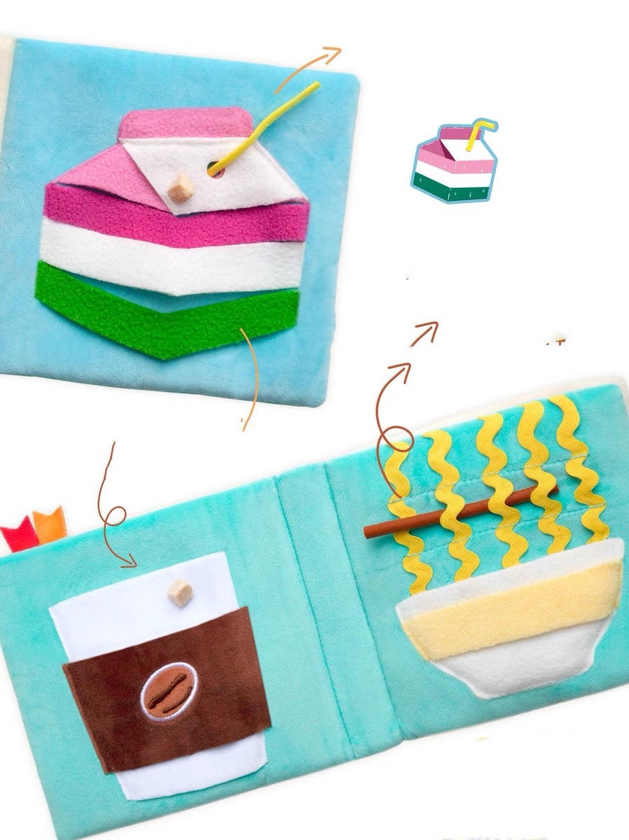 HKM-0491581 Interactive Sniffing Puzzle Book for Dogs - Green Pet Toy
