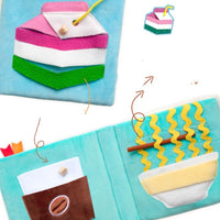 HKM-0491581 Interactive Sniffing Puzzle Book for Dogs - Green Pet Toy
