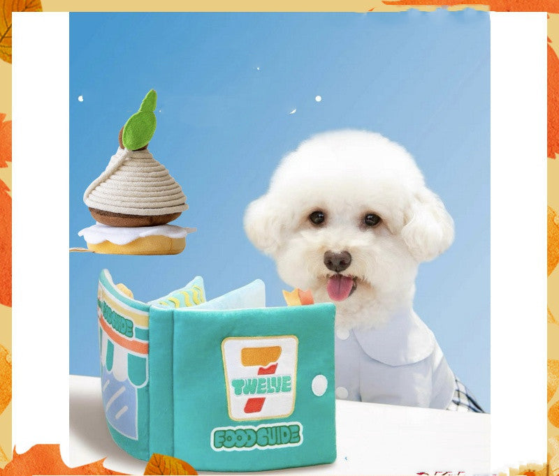 HKM-0491581 Interactive Sniffing Puzzle Book for Dogs - Green Pet Toy