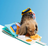 HKM-0491581 Interactive Sniffing Puzzle Book for Dogs - Green Pet Toy