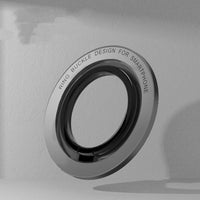 HKM-049235 Magnetic Zinc Alloy Mobile Phone Retaining Ring - Compact Design in Black, Silver, or Blue