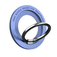 HKM-049235 Magnetic Zinc Alloy Mobile Phone Retaining Ring - Compact Design in Black, Silver, or Blue