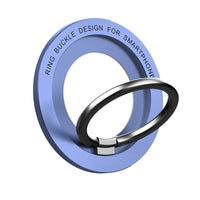 HKM-049235 Magnetic Zinc Alloy Mobile Phone Retaining Ring - Compact Design in Black, Silver, or Blue