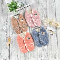 HKM-0493117 Cozy Polar Fleece Pet Vest for Autumn and Winter in Various Colors