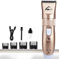 HKM-049427 Ceramic Titanium Pet Shaver with Adjustable Limit Combs and 3.7V Motor for Efficient Grooming