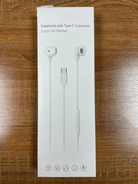HKM-049427 USB C Wired Earphones with Mic for iPhone 15, Samsung Galaxy, iPad Pro, OnePlus 9