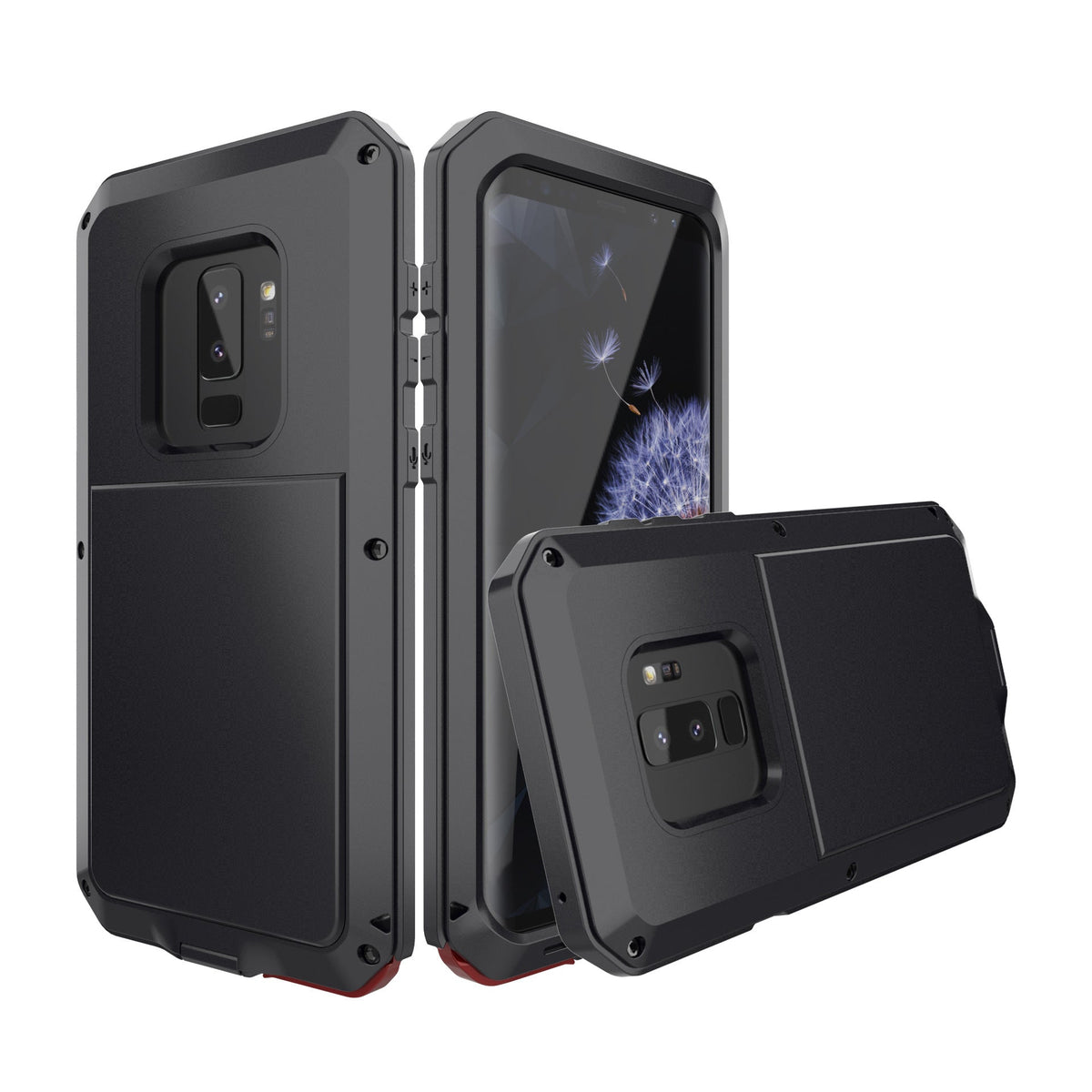 HKM-049619 Mitywah Metal Protective Case for Samsung S9, S9+, S8, S8+, S7, S7 Edge - Waterproof and Drop-Resistant