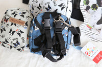 HKM-0496317 Bullfight Print Pet Backpack for Dogs and Cats - Available in White, Two Sizes
