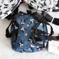 HKM-0496317 Bullfight Print Pet Backpack for Dogs and Cats - Available in White, Two Sizes