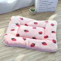 HKM-0496573 Pet Mattress for Cats and Dogs - Soft Velvet Sleeping Pad in Various Sizes and Patterns
