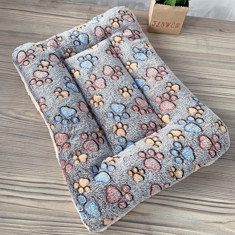 HKM-0496573 Pet Mattress for Cats and Dogs - Soft Velvet Sleeping Pad in Various Sizes and Patterns