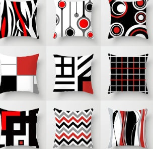 HKM-049811 Cotton Sofa Pillow Pair - 45x45cm Cushion Covers