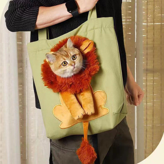 HKM-0498749 Portable Canvas Cat and Dog Diaper Shoulder Bag - Various Patterns Available