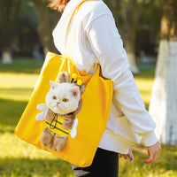 HKM-0498749 Portable Canvas Cat and Dog Diaper Shoulder Bag - Various Patterns Available
