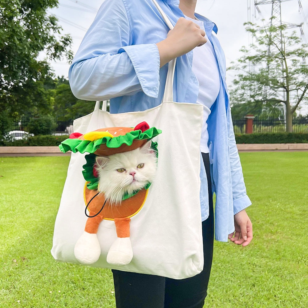 HKM-0498749 Portable Canvas Cat and Dog Diaper Shoulder Bag - Various Patterns Available