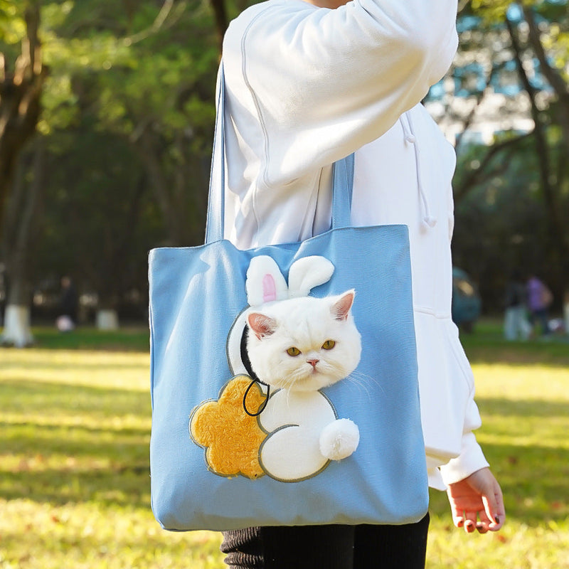 HKM-0498749 Portable Canvas Cat and Dog Diaper Shoulder Bag - Various Patterns Available