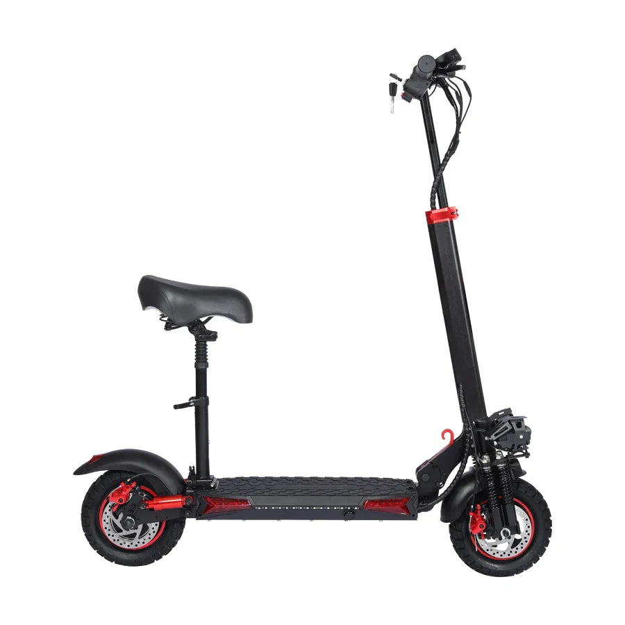 HKM-049875 Foldable Electric Scooter with 60km Range, 800W Motor, 10-Inch Tires, Ideal for Unisex Use